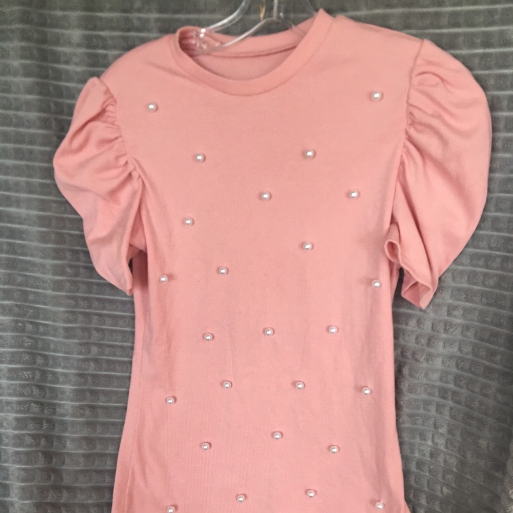 Romwe Puffed Sleeve Top